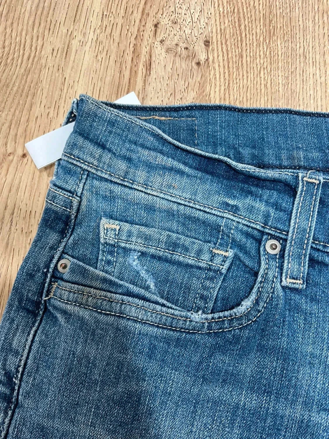 Short  Levi's 10 - W30 Chic Homme 99% Coton Bleu délavé Slv005 – photo 8